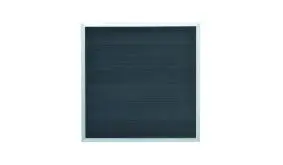 Zaunelemente Samso aus nachhaltigem WPC, Rahmen aus Aluminium. Farbe: Anthrazit