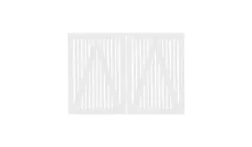 Sendai Doppeltor 200 x 140 cm ( B x H ) mit rostfreien Schlagschrauben verarbeitet für eine hohe Haltbarkeit des Elementes.