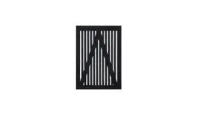 Sendai Einzeltor in schwarz mit den Maßen 100 x 140 cm ( B x H ) aus fungizid vorbehandelten skandinavischem Nadelholz für eine lange Haltbarkeit.