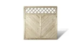 Die Sichtschtzwand mit Rankgitter in 180 x 180cm aus druckimprägnierter Fichte