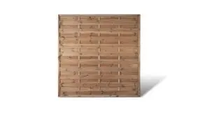Der Bestseller: Das 180 x 180 cm große Holz Sichtschutzzaun aus der Serie Berlin Massiv mit einer Rahmenstärke von 45 x 45 mm