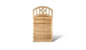 Garten Sichtschutzserie mit Doppelbogen Rankgitter, Kesseldruckimprägnierte Kiefer / Fichte. 100x180/160cm