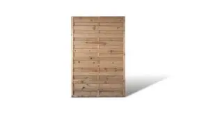 Ein verkürztes Sichtschutzelement mit einem Maß von: 120 x 180cm aus druckimprägniertem Holz