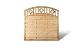 Garten Sichtschutz Köln mit Doppelbogen Rankgitter, Kesseldruckimprägnierte Kiefer / Fichte. 180x180/160cm