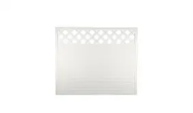 Sichtschutzzaun aus Kunststoff mit Rankgitter im Format 180 x 150 cm