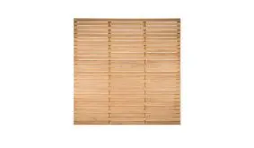 Sichtschutzzaun aus Robinie 180 x 180cm, Edelstahl verschraubt mit 23 x 56 mm Rhombusleisten