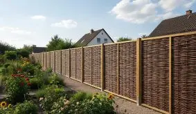 Sichtschutzzaun Weide – schützt Garten & Terrasse vor Blicken und Wind; naturbelassen, witterungsbeständig, langlebig und optisch harmonisch.