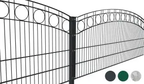 Das elegante Stabgitterzaun Komplettset Royal inkl. Zubehör: Kinderleicht konfiguriert, fix geliefert, einfach montiert!