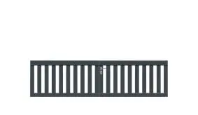 Doppeltor mit den lichten Maßen 308,5 x 80 cm in Anthrazit inklusive Montagematerial. Bitte bestellen Sie Torpfosten dazu