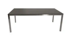 Langlebige Top-Qualität: Der 200 x 100 x 74 cm Terrassentisch Edelstahl verbindet ein zeitloses Design mit hochwertiger Verarbeitung