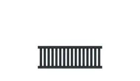 Pflegeleichter Gartenzaun aus Aluminium, 200 x 70 cm, anthrazit (RAL 7016) inkl. Montageset