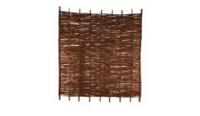 Der Weidengeflechtzaun mit dem Maße 180 x 180cm aus ölbehandelte Weide