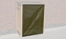 Schützen Sie Ihr Brennholz vor Nässe mit dem passenden Wetterschutz für das Kaminholzregal Sassnitz