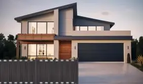 Dekorativ, wartungsfrei und langlebig: BPC Gartenzaun mit klassischer Bretterzaunoptik in Anthrazit