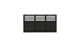 Zaunelement aus Kiefer/Fichtenholz, 180 x 95 cm, fungizid und farbgrundiert schwarz, inkl. rostfreie Schlagschrauben für eine lange Haltbarkeit