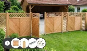 Zaunelemente Komplettset Softline