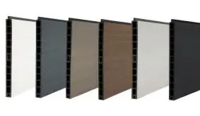 In 6 Farben erhältlich: Die extrabreiten 179 x 28 x 2 cm WPC Lamellen punkten mit einer modernen Optik