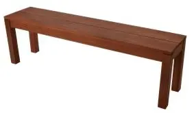 Sitzbank ohne Arm-oder Rückenlehne.