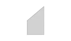 Abschlusselement, 8mm, 103 x 174 auf 87 cm, Satinato Abschlusselement, 8mm, 103 x 174 auf 87 cm, Satinato
