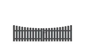 Doppeltor mit Unterbogen und den Maßen 308,5 x 80 auf 65 cm inklusive Montagematerial