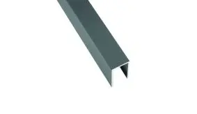 Die Alu Abdeckleiste ist ein U-Profil mit den Maßen 176,1 x 2,48 x 4 cm