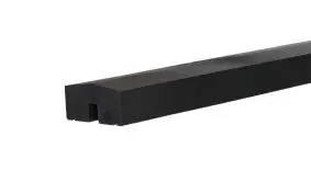 Das Abschlussbrett in der Farbe Anthrazit ist passend zum Steckzaunsystem Klink und Steckzaunsystem Plank bei uns erhältlich 