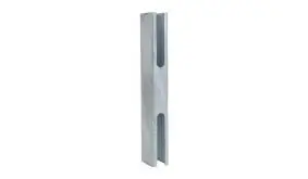 55 x 35 x 300 mm Doppelstabmattenzaun Pfostenverlängerung aus verzinktem Stahl. Für Profile im 40 x 60 mm Standardformat