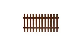 Aluminium Gartenzäune Aubing. In einem Maß von: 185 x 100 cm. Farbe: Braun, gerader Verlauf.