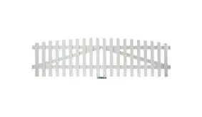 Aluminium Zauntor Neuhausen. Mit einem Maß von: 300 x 70 auf 80 cm, Farbe: Weiß