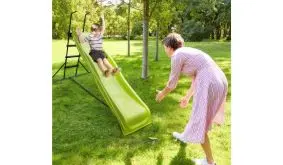 Hui, was für ein Spaß: Gartenrutsche mit freistehender Leiter für Kinder von 3 bis 7 Jahren