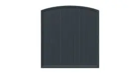 Bogenelement mit dem Maß 180 x 180 auf 195 cm in Anthrazit