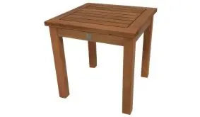 Mit einem Maß von ca. 40 x 40 x 40 cm eignet sich der Beistelltisch aus FSC zertifiziertem Holz ideal für Ihren Balkon oder als Ablagetisch auf der Terrasse.