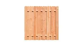 Das große 178,5 x 180 cm Zaunfeld hat ca. 2 x 15 cm Zaunlatten