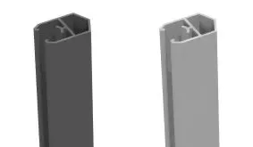 Die 180 cm BPC Abschlussprofile sind aus Aluminium gefertigt und in den Farben Anthrazitgrau und Silbergrau erhältlich