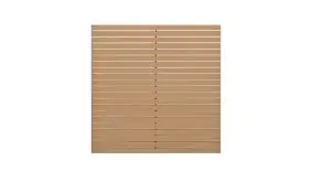 Zaunset mit dem Maß 179,3 x 177,4 cm in Karamel, bestehend aus 21 BPC Lamellen OHNE Zubehör und Pfosten