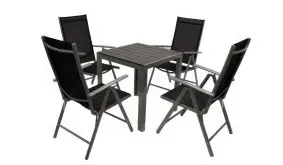 Die "kleine" Variante der Camping Sitzgruppe mit 70 x 70 x 75 cm messendem Tisch eignet sich toll für den Kleingarten oder Campingplatz.