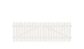 Pflegeleichtes Kunststoff Doppeltor aus Vollkunstofflatten auf Aluminiumrahmen, 308 x 80 cm, weiß (RAL 9016), inkl. verstellbare Edelstahlbeschläge (6mm starke Ladenbänder vormontiert), Überwurf, Bodenriegel, Metallhülsen und Arretierung.