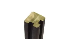 Der passende Eckpfosten in der Farbe Anthrazit für die Steckzaun Serien Klink und Plank mit dem Maß: 9 x 9 x 268 cm. 