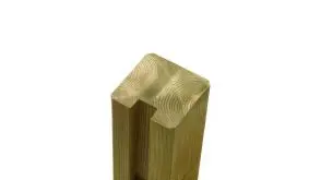 Tor und Abschlusspfosten aus Kreuzholz gefertigt mit einem guteh Stehvermögen in der Länge von 186 cm.