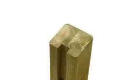 Die passenden Tor- und Abschlusspfosten zu den Steckzaunsystem Serien Klink und Plank mit dem Maßen: 9 x 9 x 268 cm.