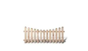 Friesenzaun mit Bogen aus druckimprägnierter Kiefer/Fichte. 200x80/65cm. Riegelstärke: ca. 28 x 70 mm