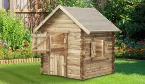 Ihr Kind möchte sich groß fühlen? Dann kann es dank dem Garten Spielhaus Liv zum Hausbesitzer werden