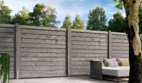 Effektiv zum Nachbarn und zur Straße: Blickdichte Gartenabtrennung aus Kiefer/Fichte zum Schutz der Privatsphäre 