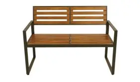 Die 124 x 61,5 x 87,5 cm Gartenbank Stahl verbindet ein modernes Design mit hochwertigen Materialien