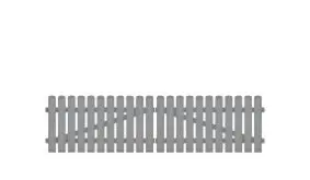 Pflegeleichtes Doppeltor aus Kunststoff, 308 x 80 cm, grau (RAL 7056), inkl. verstellbare Edelstahlbeschläge (6mm starke Ladenbänder vormontiert), Überwurf, Bodenriegel, Metallhülsen und Arretierung.