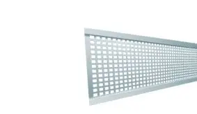 Die Gitterfüllung der Mölln Serie besteht aus einen Aluminium Lochblech, dass für einen offenen Charakter der Zaunelement sorgt...