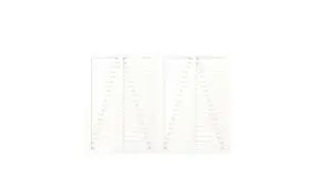 200 x 140 cm - Farbe: Weiß, Doppeltor aus fungizid behandeltem und doppelt farbgrundiertem Kiefern- bzw. Fichtenholz, Diagonale als Verstärkung (Lieferung ohne Zaunbeschläge)