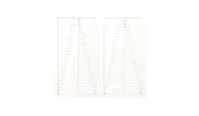 200 x 180 cm - Farbe: Weiß, Doppeltor aus fungizid behandeltem und doppelt farbgrundiertem Kiefern- bzw. Fichtenholz, Diagonale als Verstärkung (Lieferung ohne Zaunbeschläge)