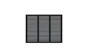 180 x 140 cm - Farbe: Schwarz, Sichtschutzzaunelement aus fungizid behandeltem und doppelt farbgrundiertem Kiefern- bzw. Fichtenholz