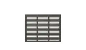 180 x 140 cm - Farbe: Umbergrau, Sichtschutzzaunelement aus fungizid behandeltem und doppelt farbgrundiertem Kiefern- bzw. Fichtenholz
